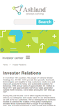 Mobile Screenshot of investor.ashland.com