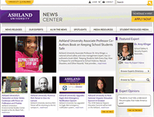 Tablet Screenshot of news.ashland.edu